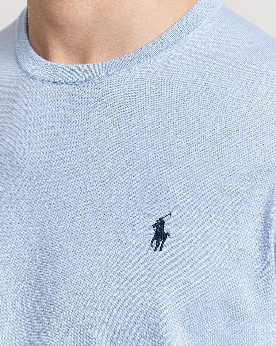 Herre | Trøjer | Polo Ralph Lauren | Cotton Crew Neck Sweater Blue Hyacinth