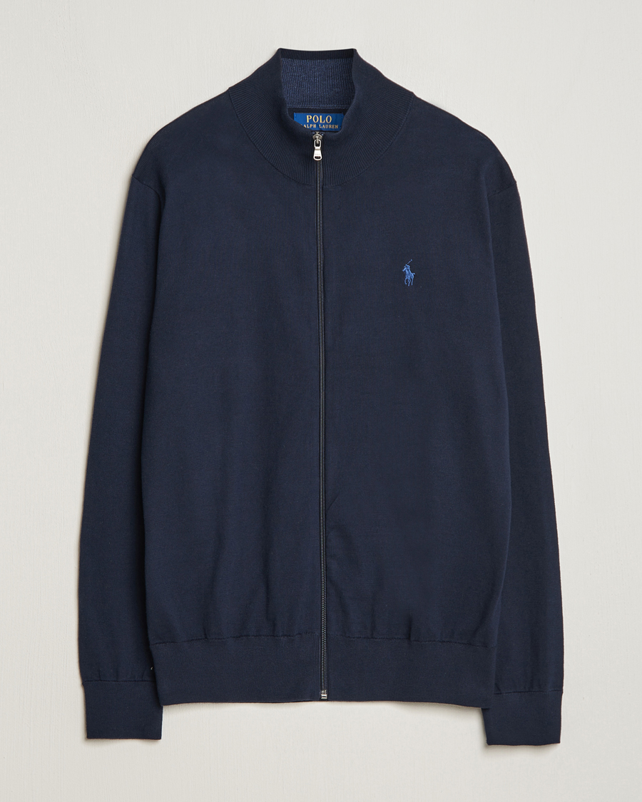 Herre | Trøjer | Polo Ralph Lauren | Cotton Full-Zip Hunter Navy