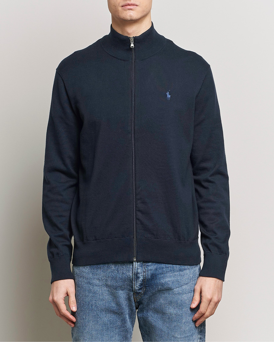 Herre | Afdelinger | Polo Ralph Lauren | Cotton Full-Zip Hunter Navy