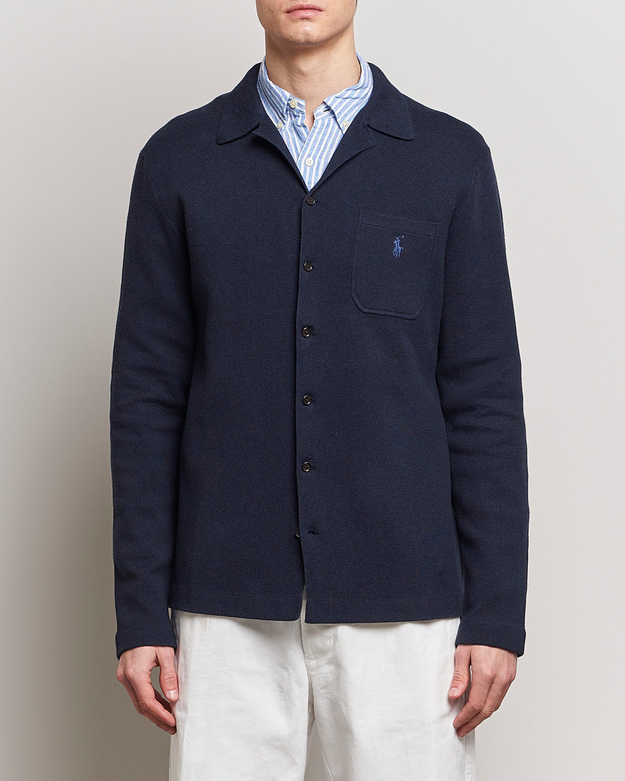 Herr |  | Polo Ralph Lauren | Cotton Knitted Cardigan Navy Heather