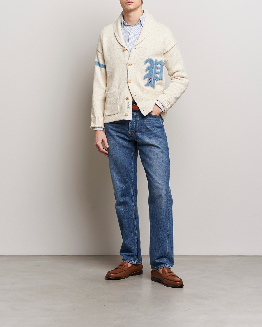 Herre | Trøjer | Polo Ralph Lauren | Cotton/Linen Shawl Collar Cardigan Andover Cream
