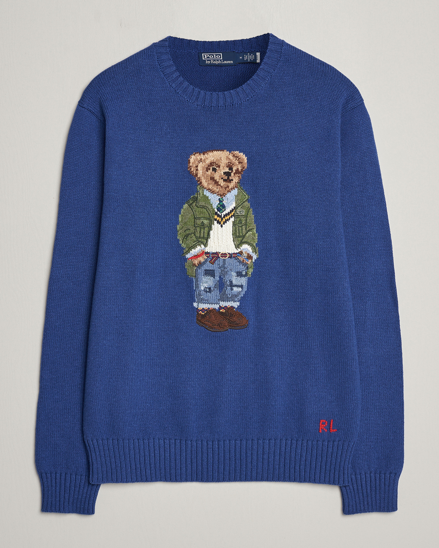 Herre | Trøjer | Polo Ralph Lauren | Knitted Bear Sweater Beach Royal