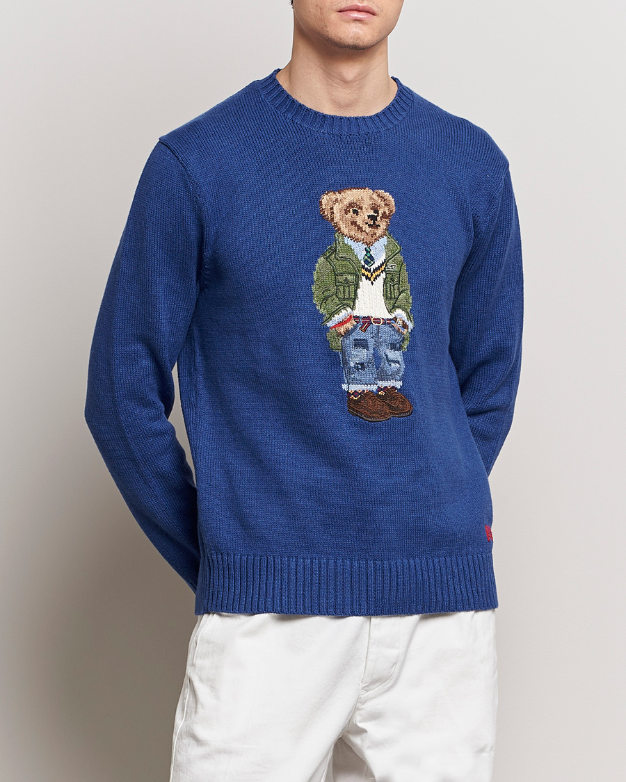 Herre | Trøjer | Polo Ralph Lauren | Knitted Bear Sweater Beach Royal