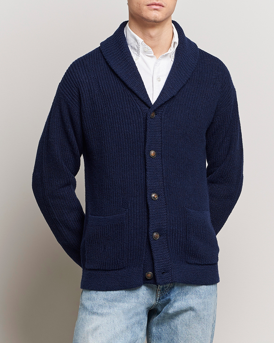 Herre | Cardigans | Polo Ralph Lauren | Cotton/Linen Shawl Collar Cardigan Bright Navy