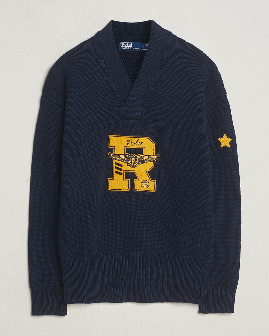 Herre | Trøjer | Polo Ralph Lauren | Shawl Collar Sweater Aviator Navy