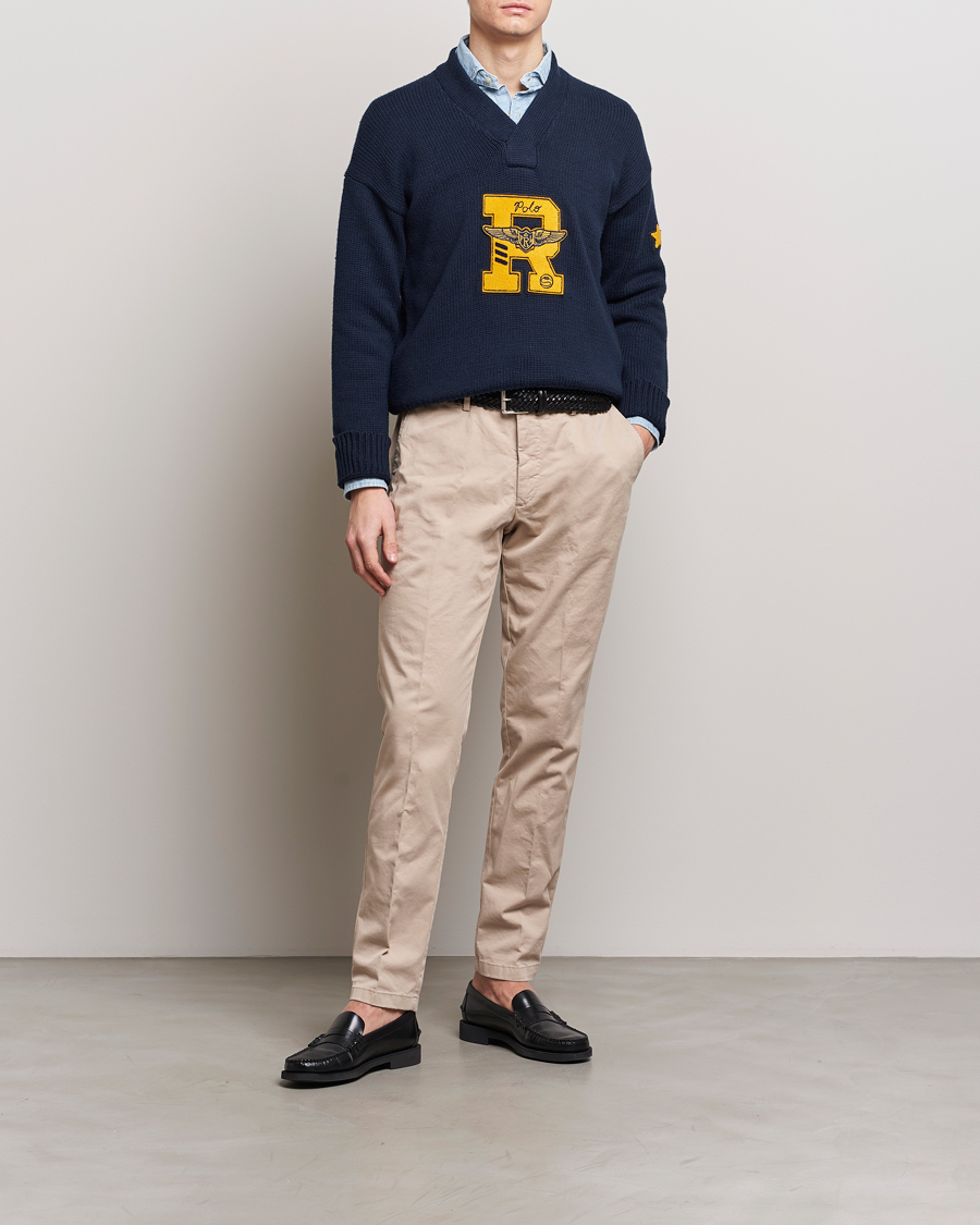 Herre | Trøjer | Polo Ralph Lauren | Shawl Collar Sweater Aviator Navy