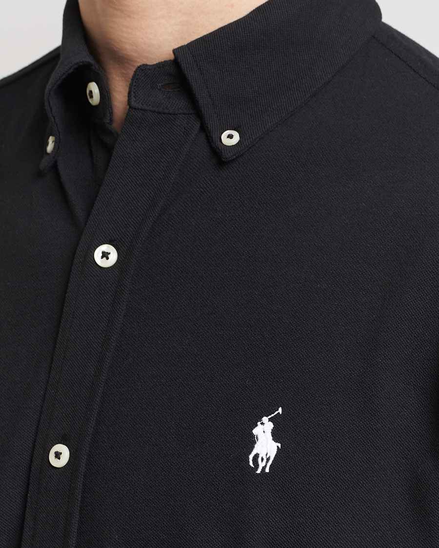 Herre | Skjorter | Polo Ralph Lauren | Featherweight Mesh Shirt Polo Black