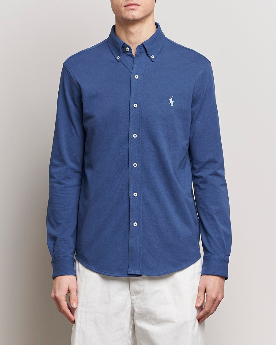 Herre | Skjorter | Polo Ralph Lauren | Featherweight Mesh Shirt Old Royal