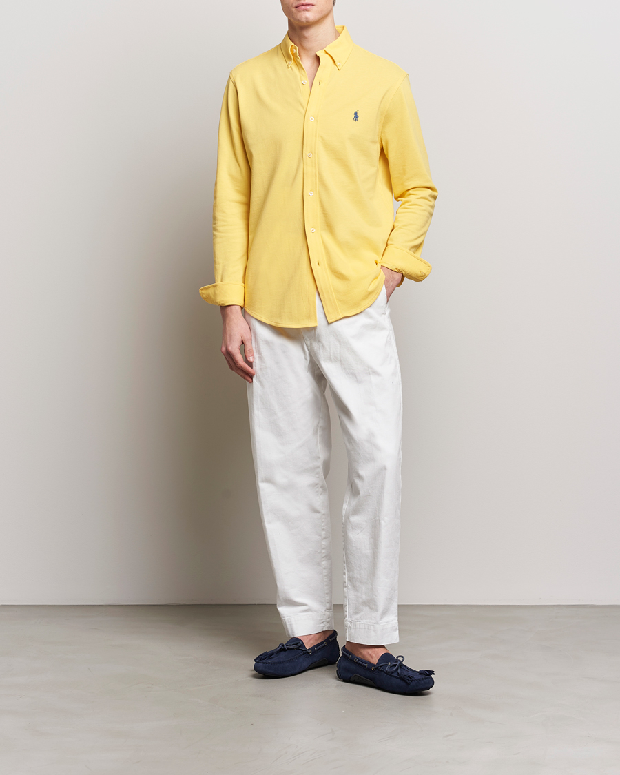 Herre | Skjorter | Polo Ralph Lauren | Featherweight Mesh Shirt Oasis Yellow
