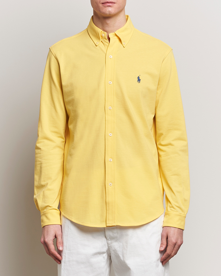 Herre |  | Polo Ralph Lauren | Featherweight Mesh Shirt Oasis Yellow