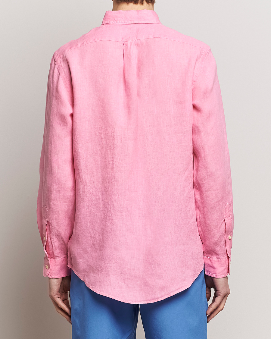 Herre | Skjorter | Polo Ralph Lauren | Custom Fit Linen Button Down Florida Pink