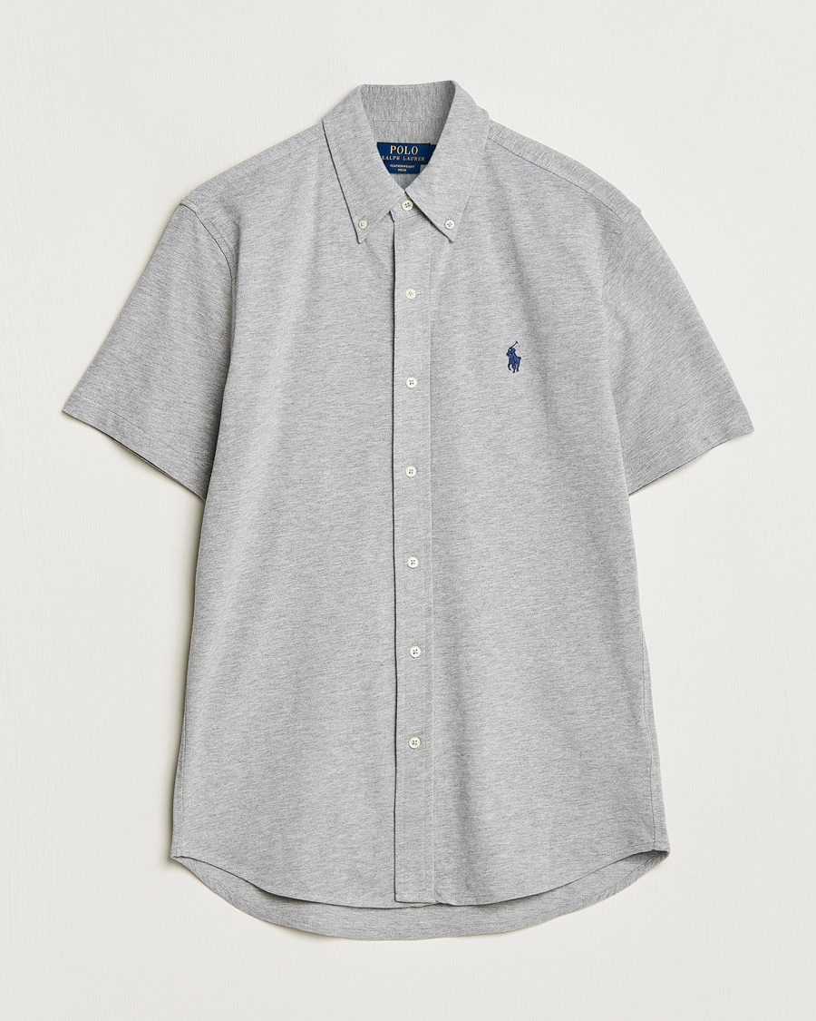 Herre | Skjorter | Polo Ralph Lauren | Featherweight Mesh Short Sleeve Shirt Andover Heather