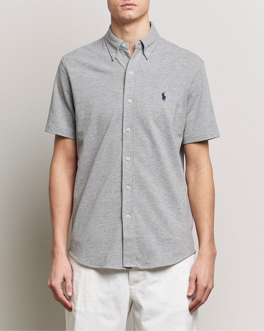 Herre | Tøj | Polo Ralph Lauren | Featherweight Mesh Short Sleeve Shirt Andover Heather