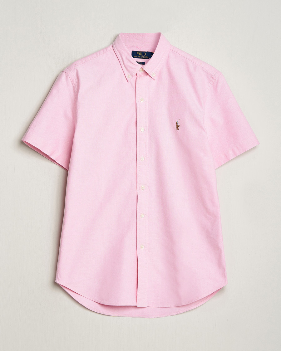 Herre | Skjorter | Polo Ralph Lauren | Slim Fit Oxford Short Sleeve Shirt New Rose