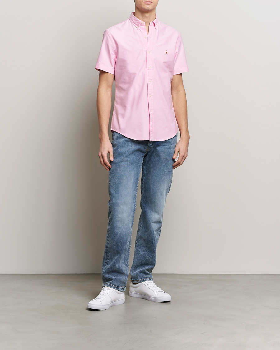 Herre | Skjorter | Polo Ralph Lauren | Slim Fit Oxford Short Sleeve Shirt New Rose