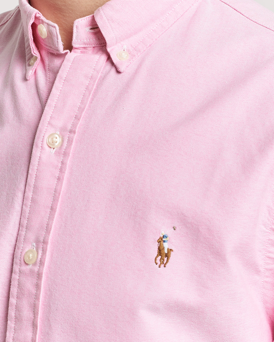 Herre | Skjorter | Polo Ralph Lauren | Slim Fit Oxford Short Sleeve Shirt New Rose