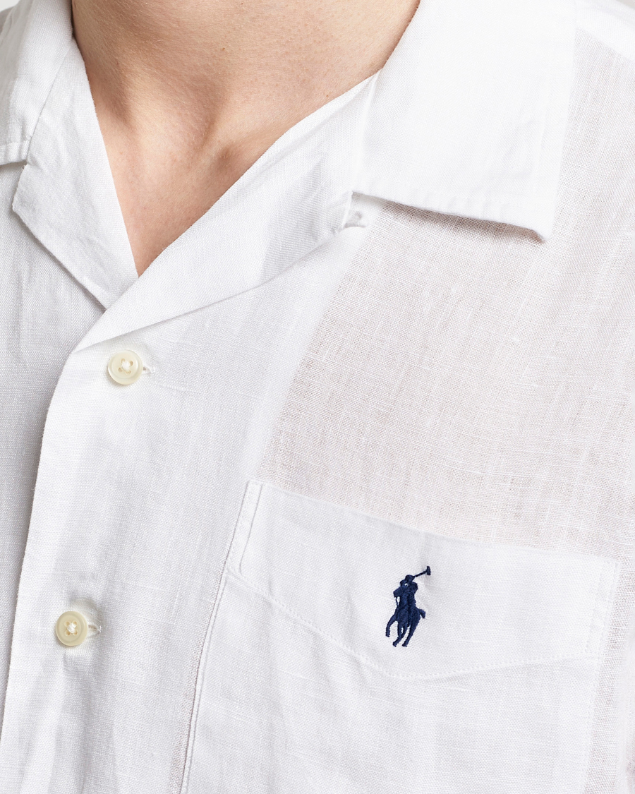 Herre | Skjorter | Polo Ralph Lauren | Linen Pocket Short Sleeve Shirt White