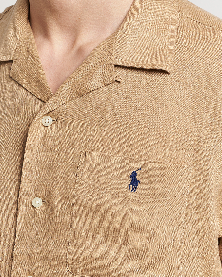Herre | Skjorter | Polo Ralph Lauren | Linen Pocket Short Sleeve Shirt Vintage Khaki