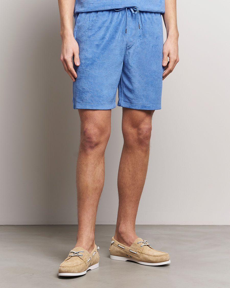 Herre | Shorts | Polo Ralph Lauren | Cotton Terry Drawstring Shorts Harbor Island Blue