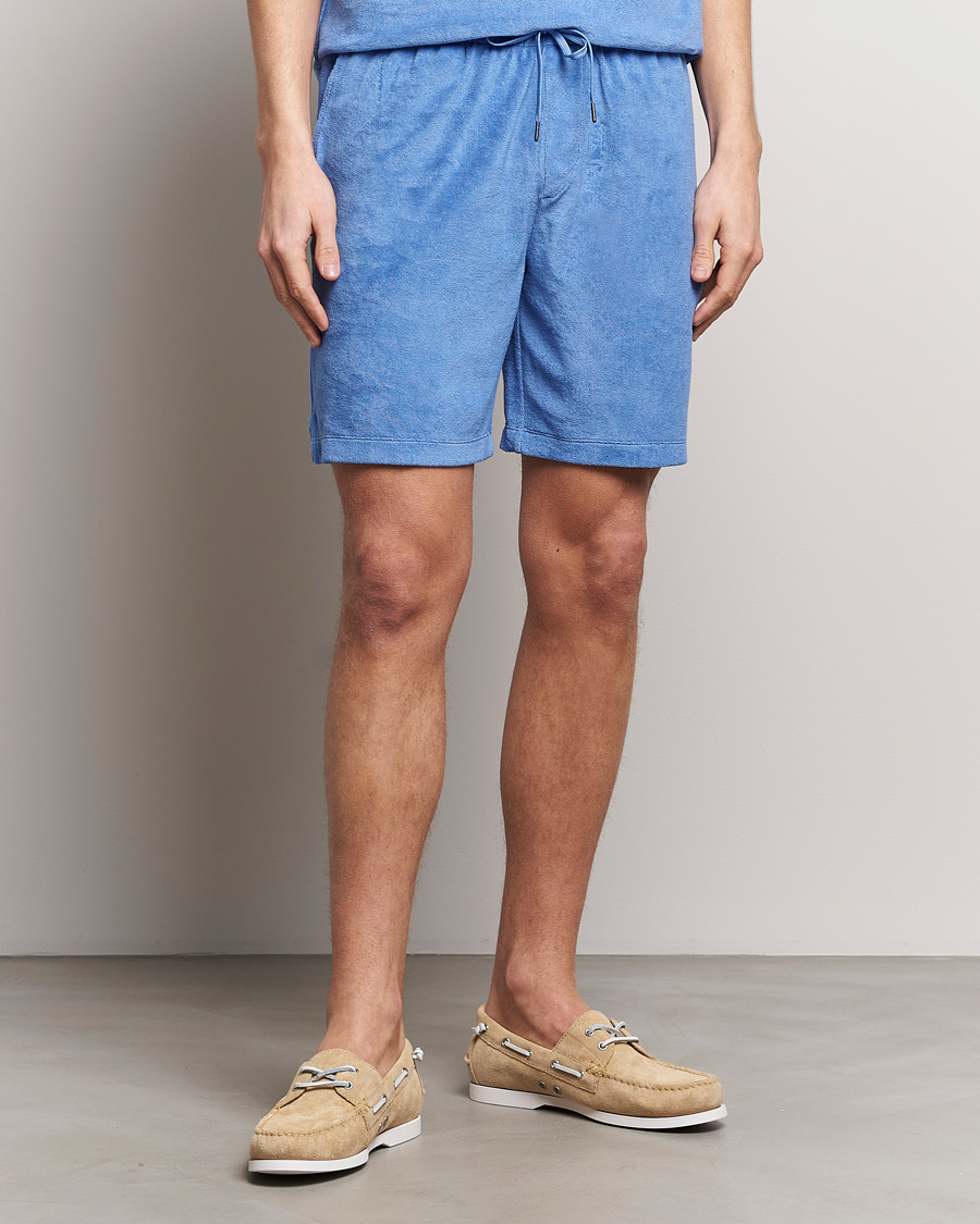 Herre | Preppy Authentic | Polo Ralph Lauren | Cotton Terry Drawstring Shorts Harbor Island Blue