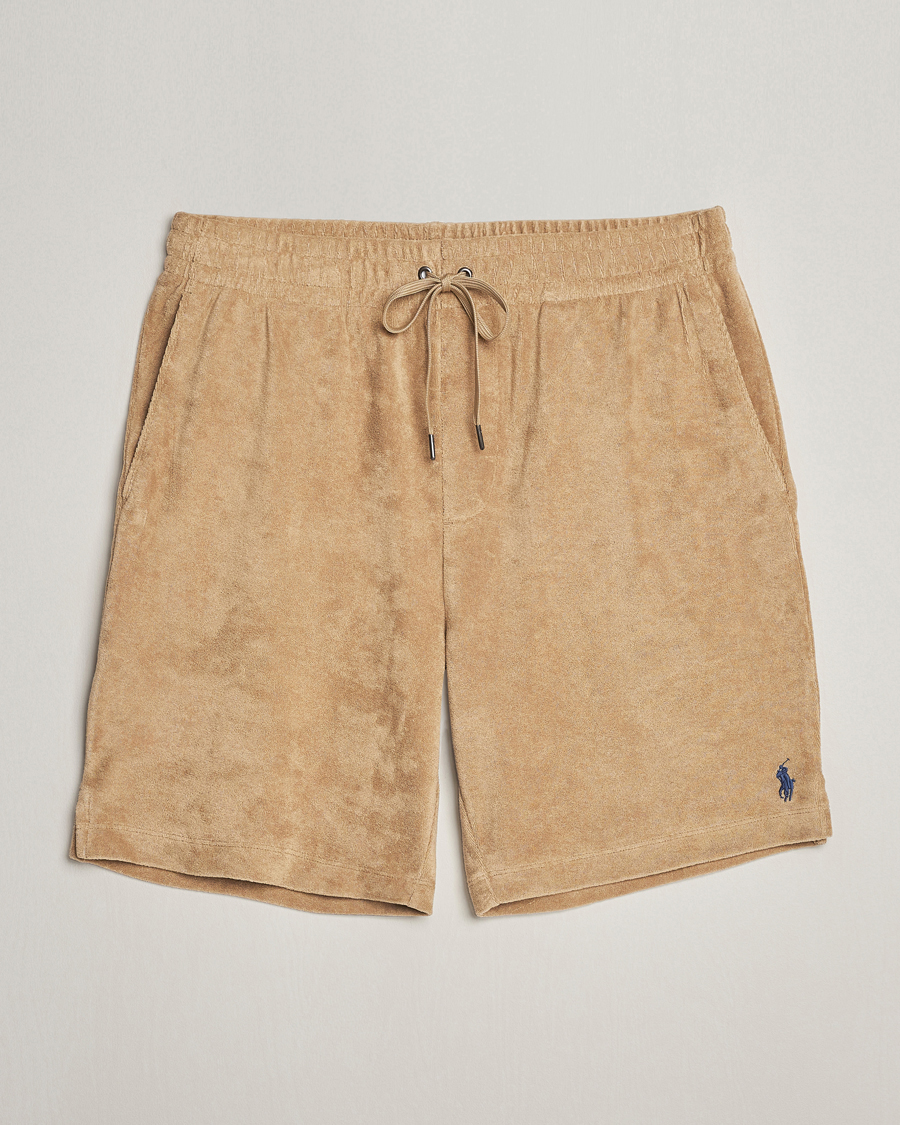 Herre |  | Polo Ralph Lauren | Cotton Terry Drawstring Shorts Coastal Beige