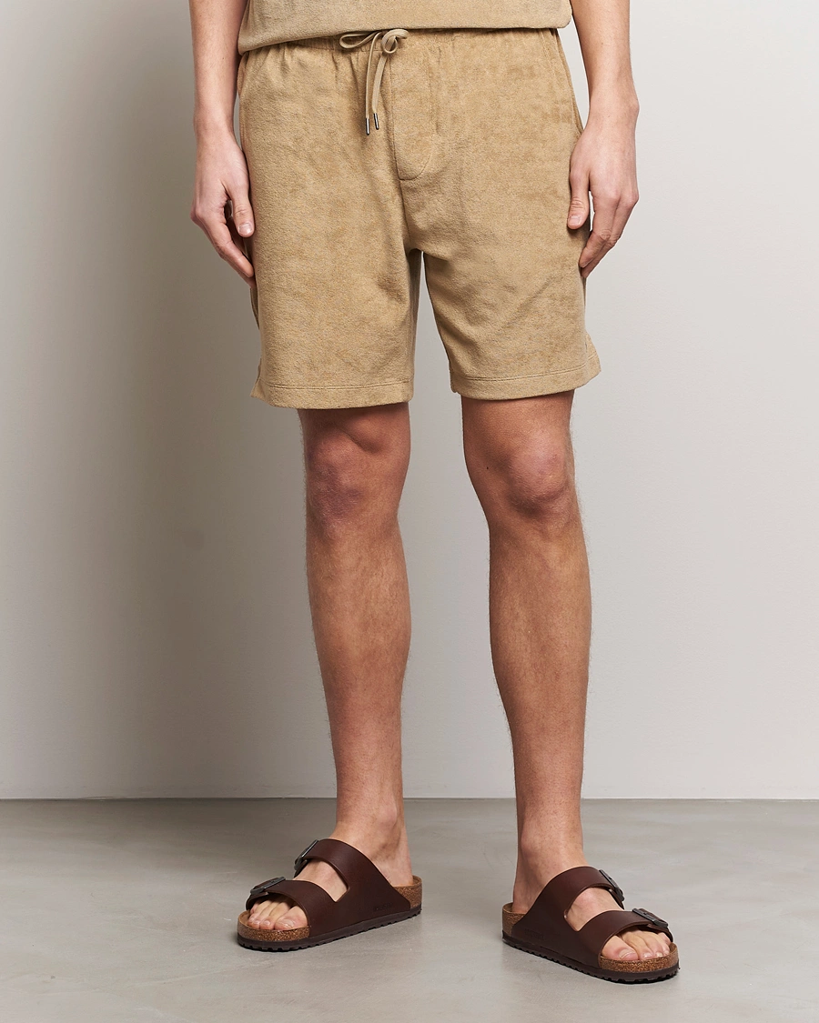 Men |  | Polo Ralph Lauren | Cotton Terry Drawstring Shorts Coastal Beige