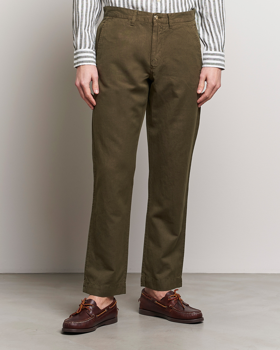 Herre | Preppy Authentic | Polo Ralph Lauren | Cotton/Linen Bedford Chinos Canopy Olive