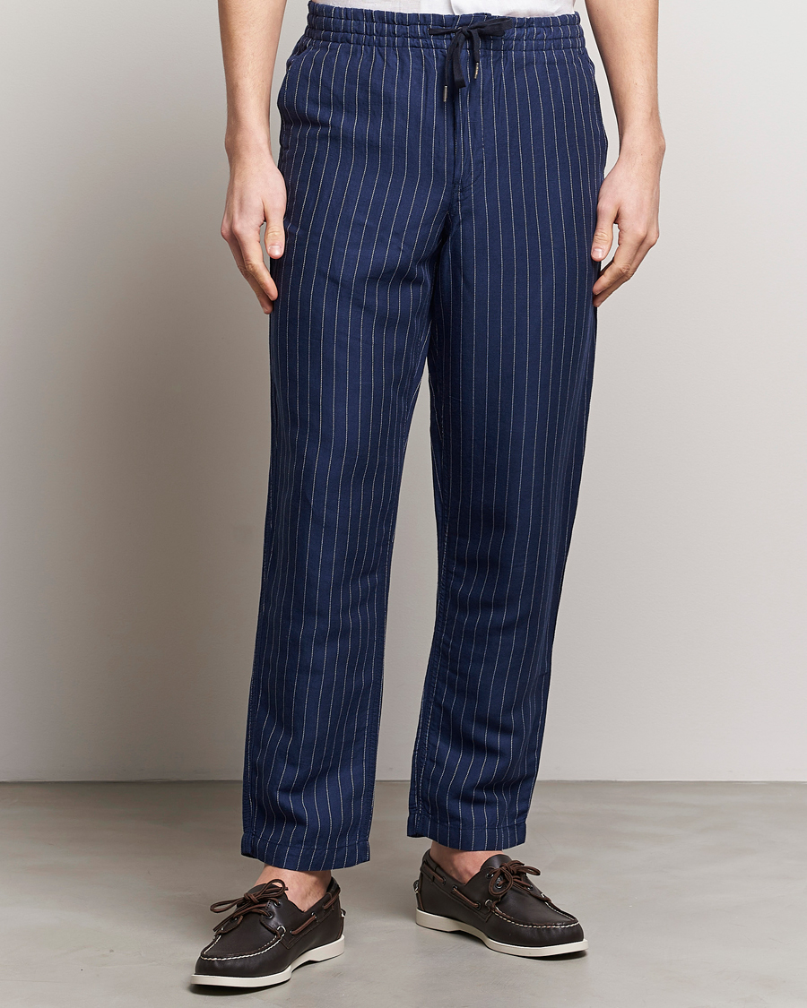 Herre | The linen lifestyle | Polo Ralph Lauren | Prepster V2 Linen Trousers Navy