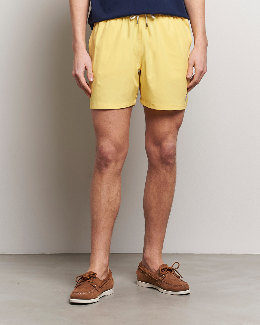 Herr | Badbyxor | Polo Ralph Lauren | Recycled Traveler Boxer Swimshorts Oasis Yellow