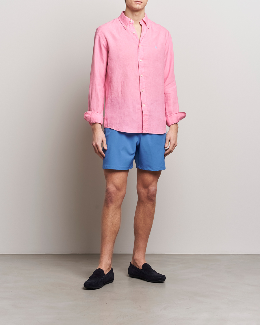 Herre | Badebukser | Polo Ralph Lauren | Recycled Traveler Boxer Swimshorts New England Blue