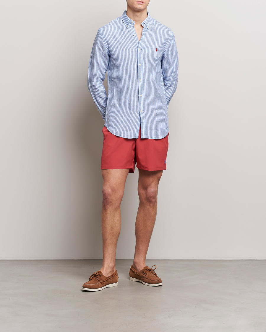 Herre | Badebukser | Polo Ralph Lauren | Recycled Traveler Boxer Swimshorts Nantucket Red