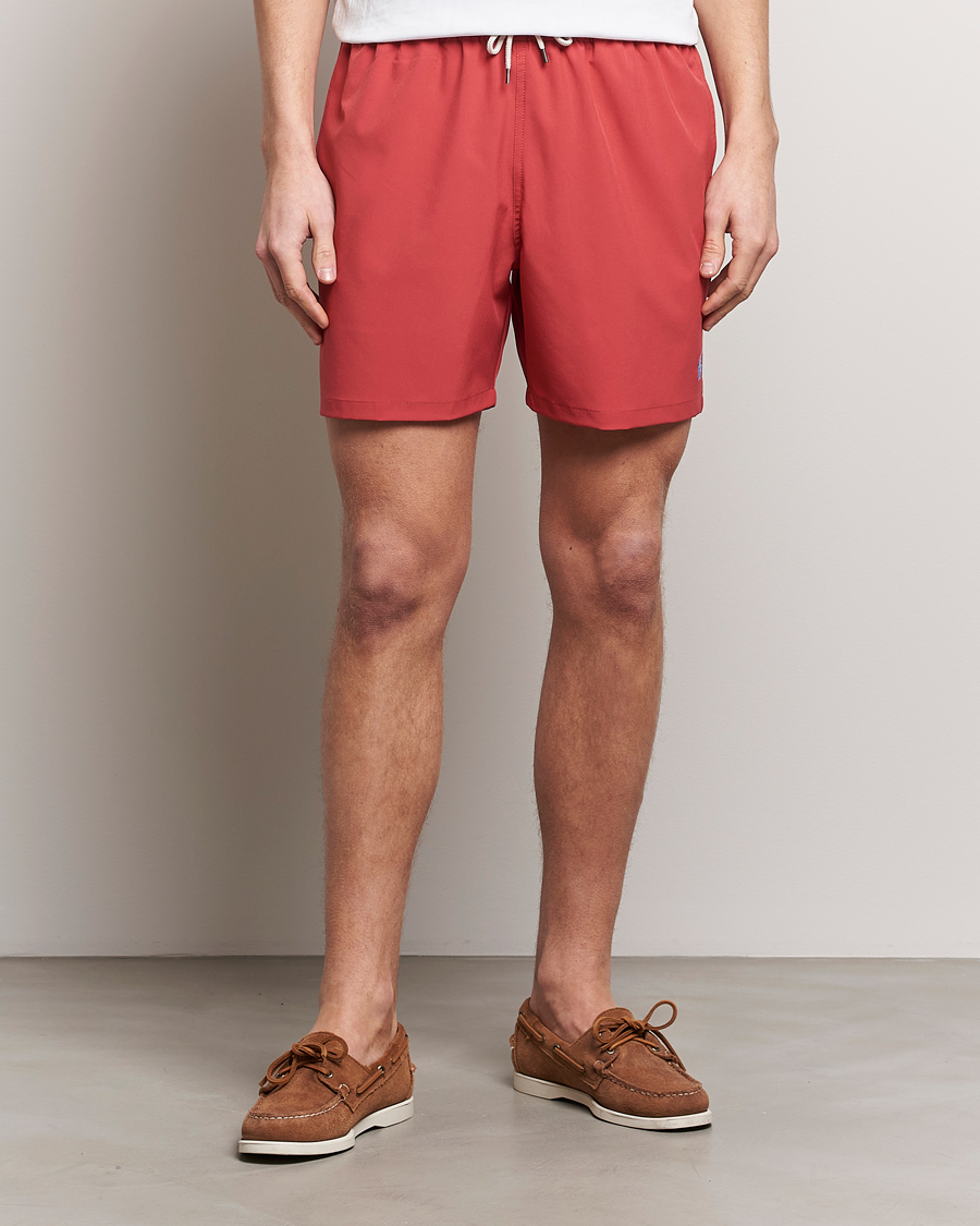 Herre | Badebukser med snøre | Polo Ralph Lauren | Recycled Traveler Boxer Swimshorts Nantucket Red