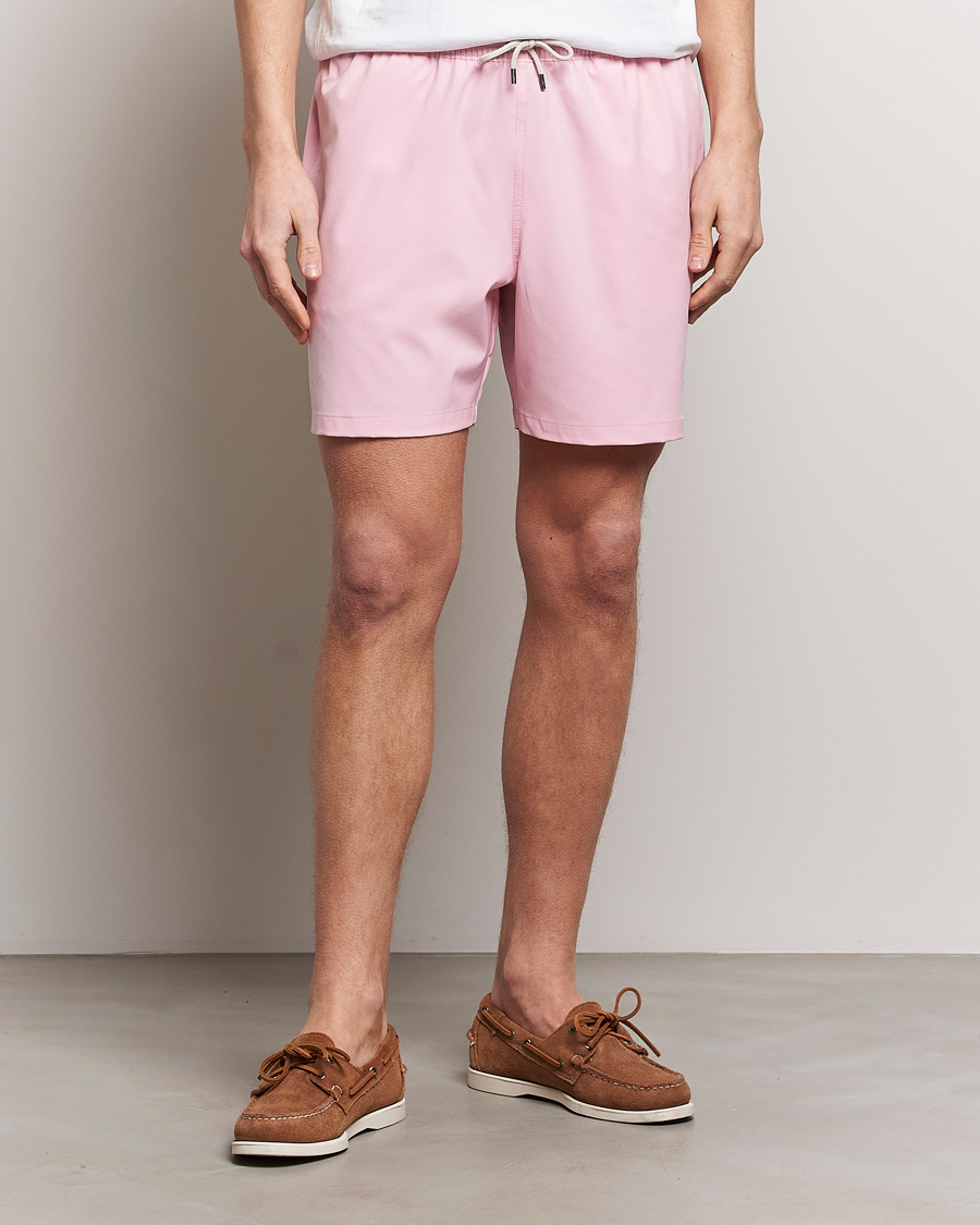 Herre | Badeshorts med snøring | Polo Ralph Lauren | Recycled Traveler Boxer Swimshorts Garden Pink