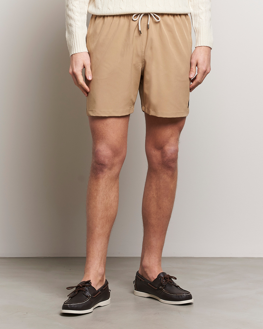 Herre | Badebukser med snøre | Polo Ralph Lauren | Recycled Traveler Boxer Swimshorts Vintage Khaki