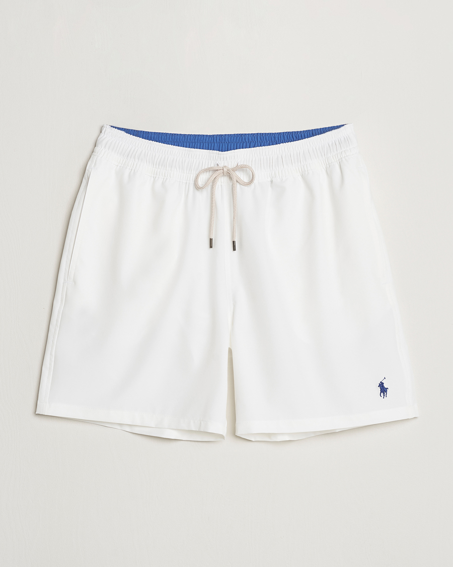 Herre | Badebukser | Polo Ralph Lauren | Recycled Traveler Boxer Swimshorts White/Liberty