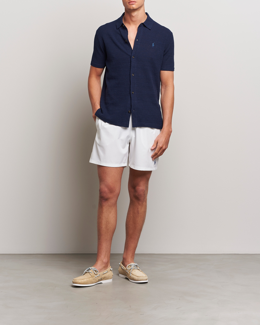 Herre | Badebukser | Polo Ralph Lauren | Recycled Traveler Boxer Swimshorts White/Liberty