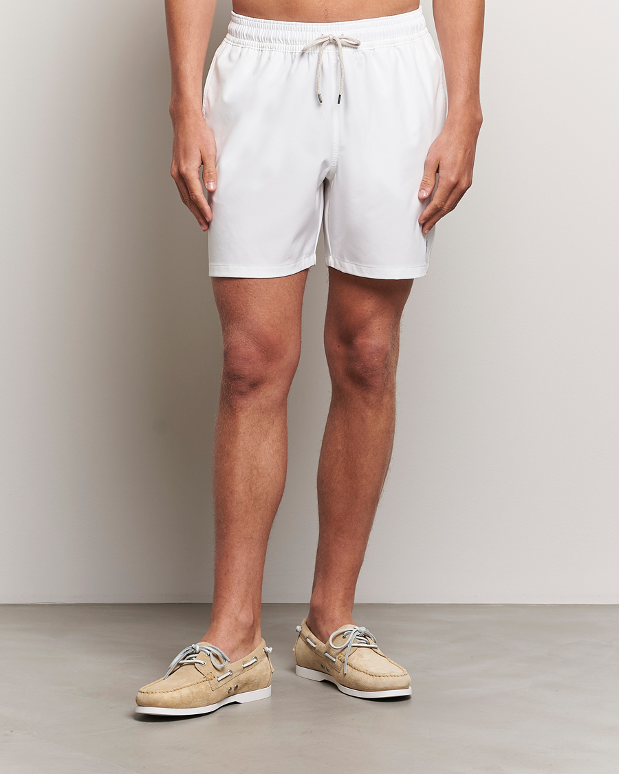 Herre | Badebukser | Polo Ralph Lauren | Recycled Traveler Boxer Swimshorts White/Liberty