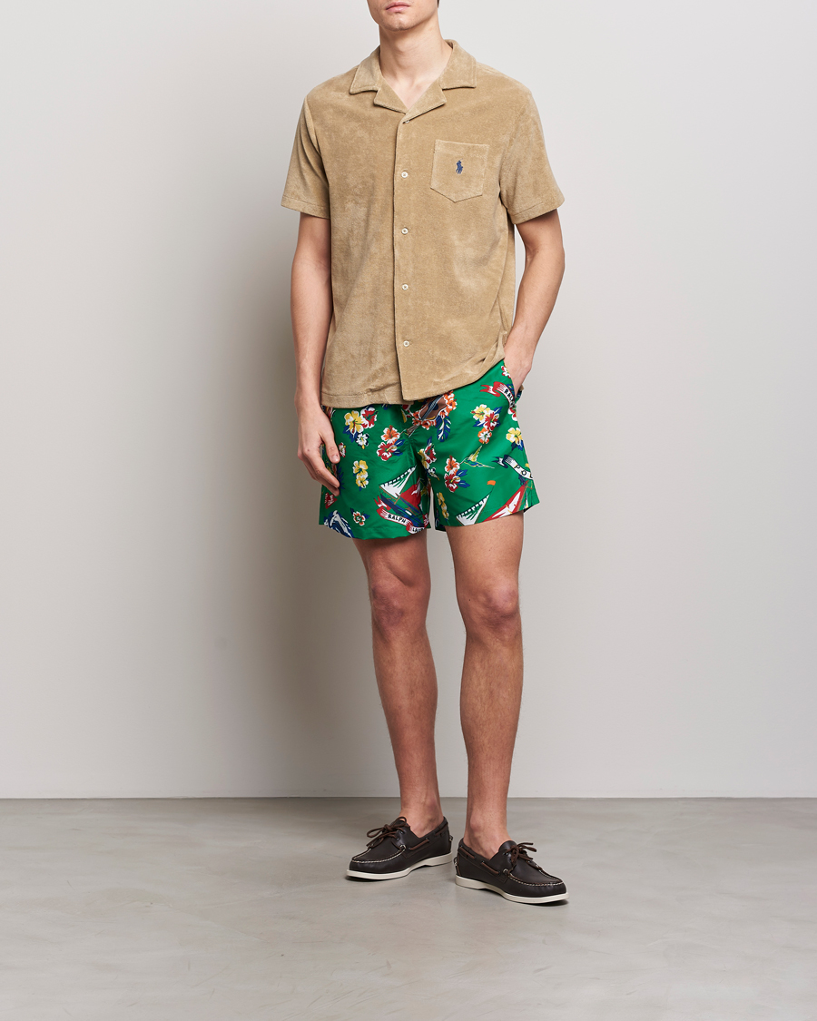 Herre | Badebukser | Polo Ralph Lauren | Recycled Traveler Printed Swimshorts Surfer Bear