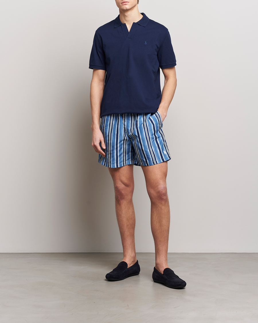 Herre | Badebukser | Polo Ralph Lauren | Recyceled Traveler Striped Swimshorts Saltwashed