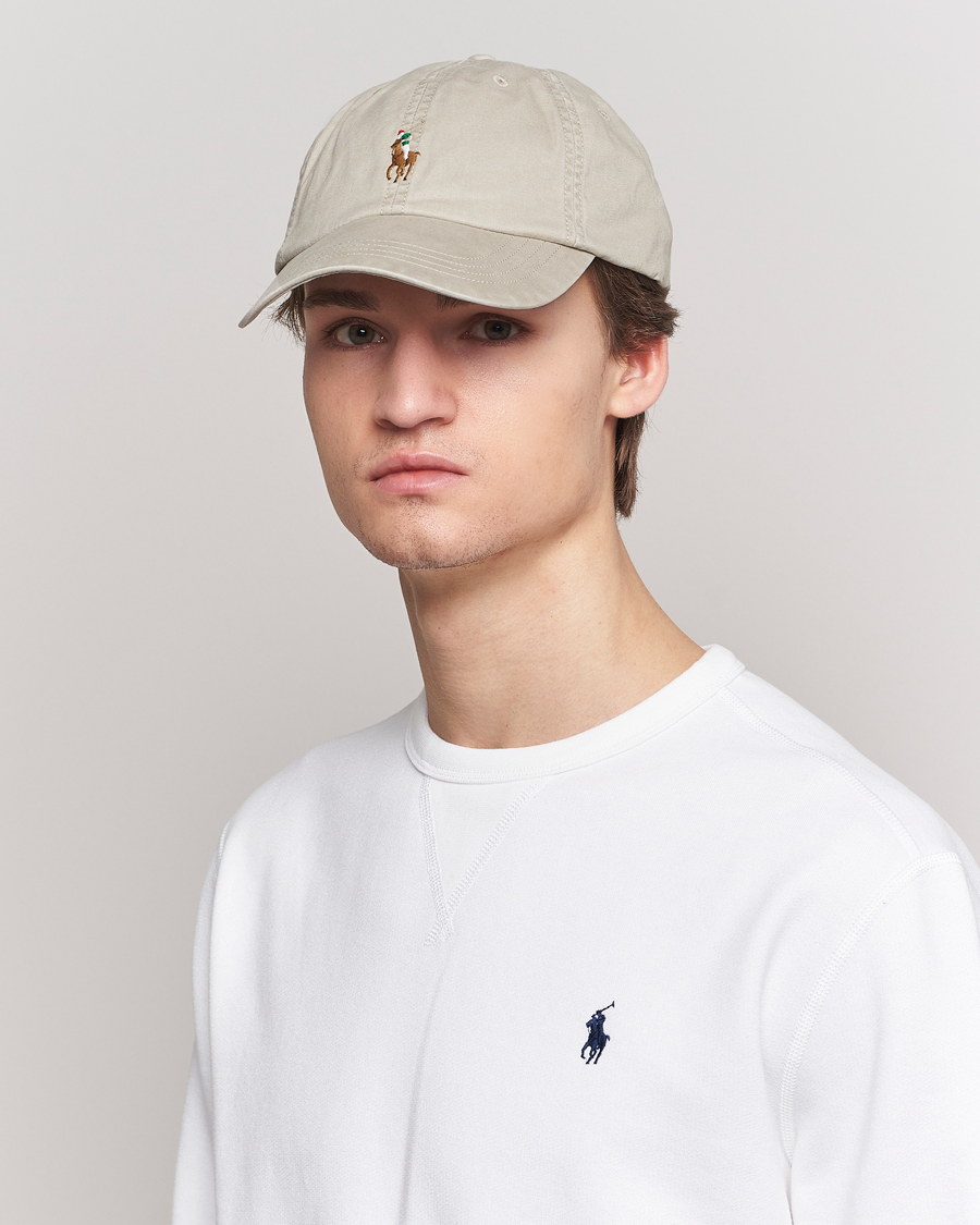 Herre | Tilbehør | Polo Ralph Lauren | Stretch Twill Cap Khaki Tan