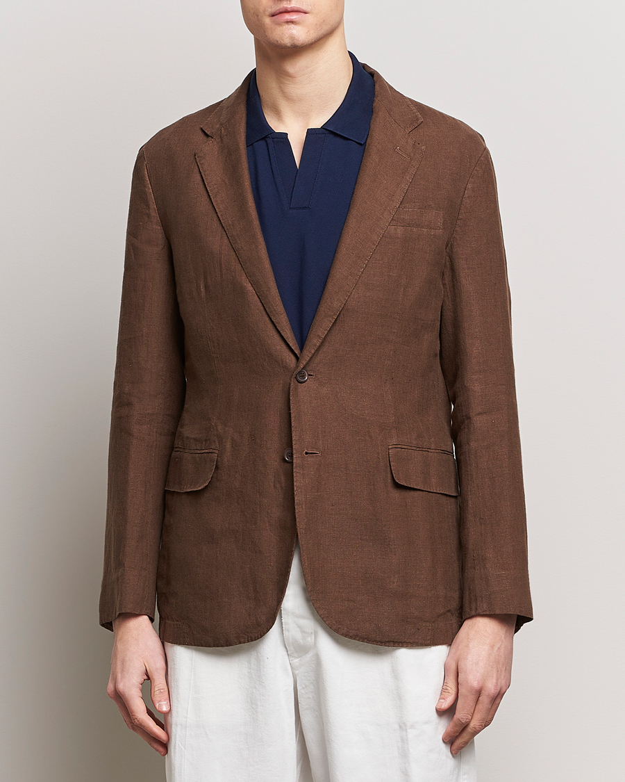 Herre | Linblazer | Polo Ralph Lauren | Linen Sportcoat Chestnut