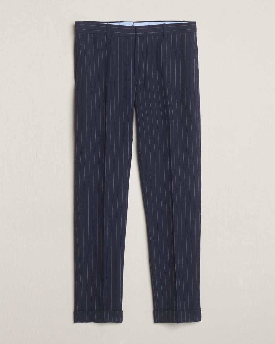 Herr |  | Polo Ralph Lauren | Linen Pinstripe Trousers Navy/Cream