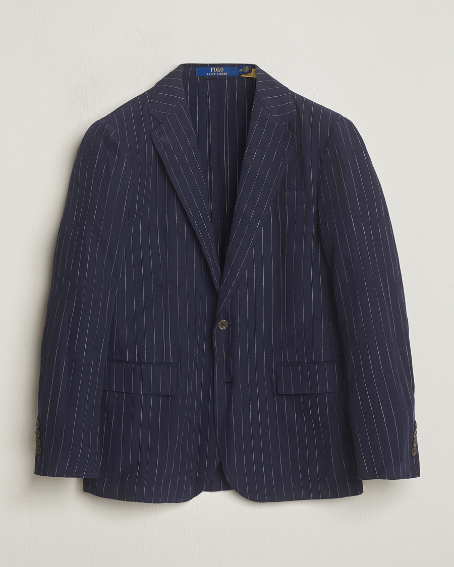 Herre | Blazere & jakker | Polo Ralph Lauren | Linen Pinstripe Sportcoat Navy/Cream