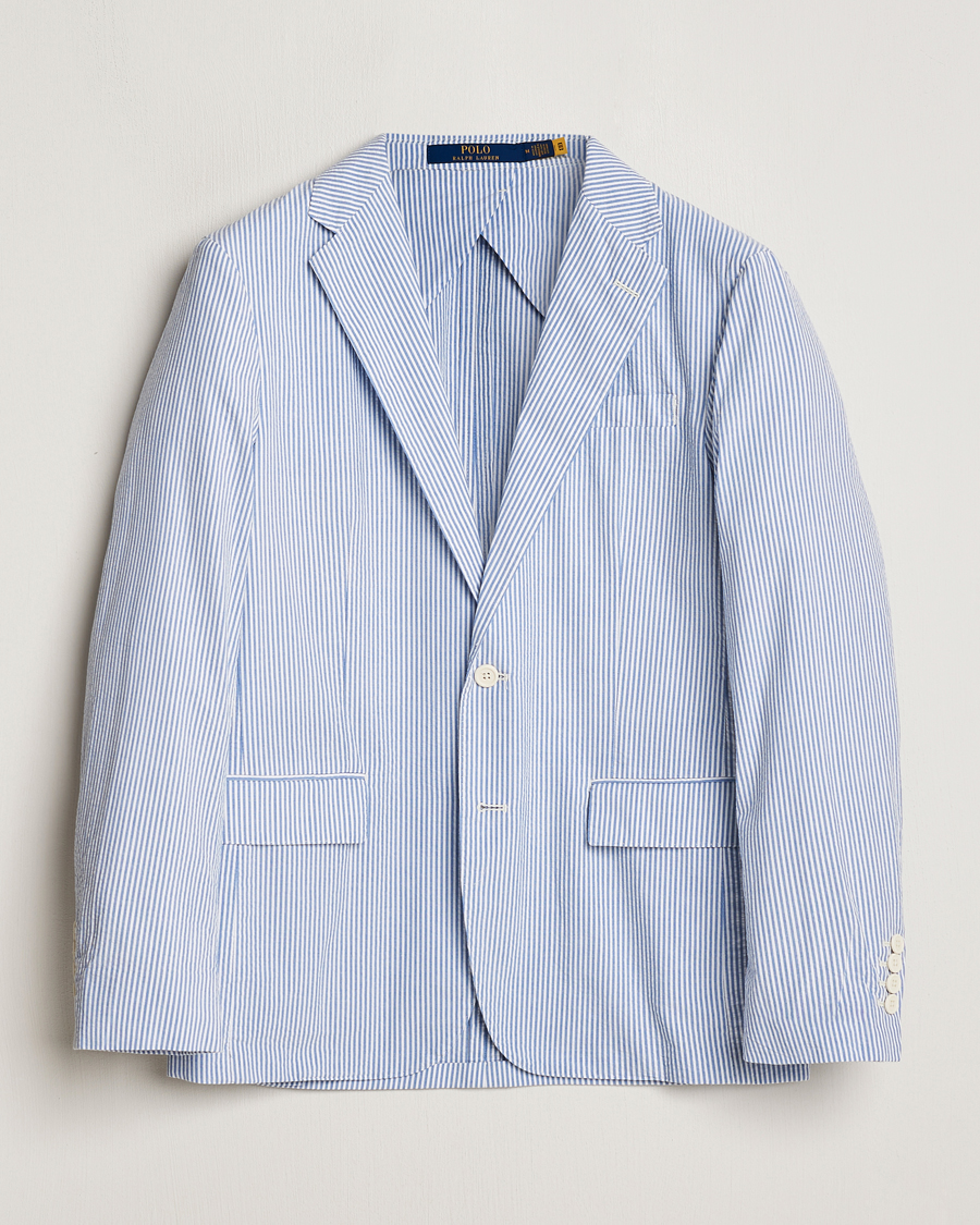 Herre | Blazere & jakker | Polo Ralph Lauren | Seersucker Sportcoat Bright Blue/White