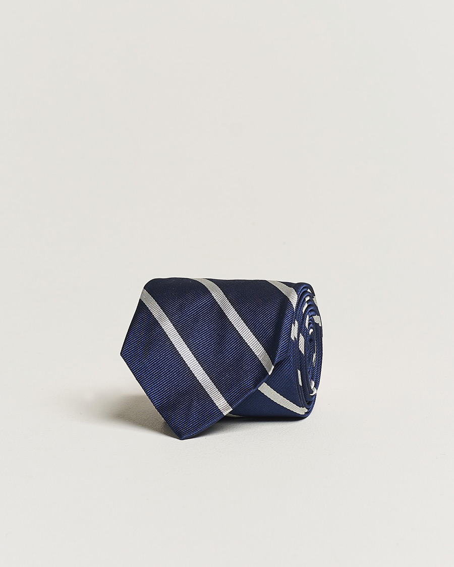 Herre | Polo Ralph Lauren Striped Tie Navy/White | Polo Ralph Lauren | Striped Tie Navy/White