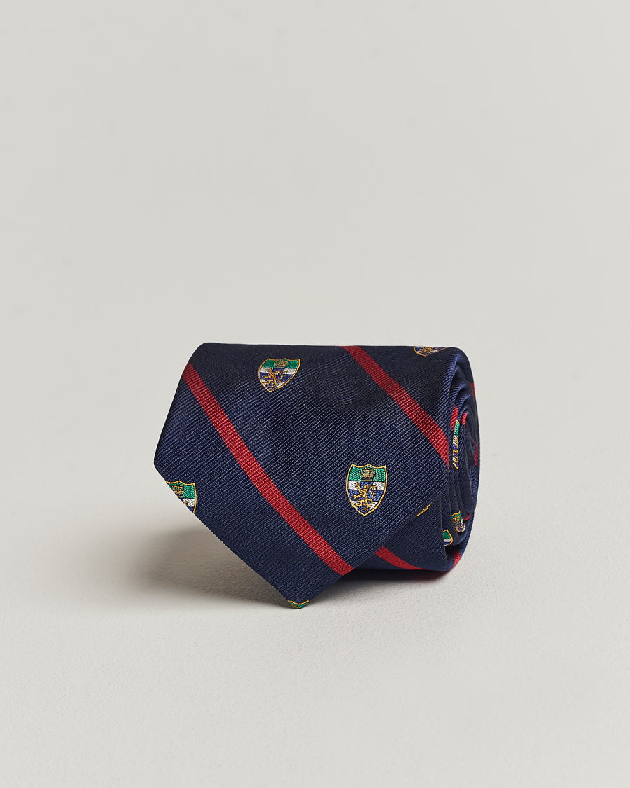 Herre | Polo Ralph Lauren Club Lion Tie Navy/Red | Polo Ralph Lauren | Club Lion Tie Navy/Red