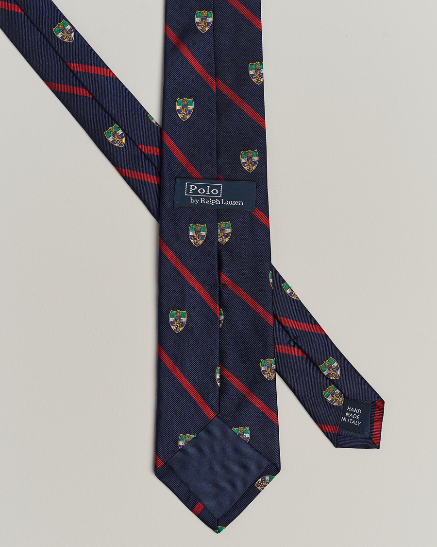 Herre | Polo Ralph Lauren Club Lion Tie Navy/Red | Polo Ralph Lauren | Club Lion Tie Navy/Red