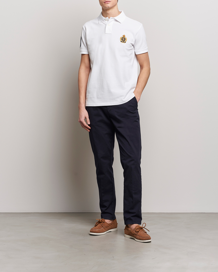 Herre | Polotrøjer | Polo Ralph Lauren | Custom Slim Fit Match Club Polo White