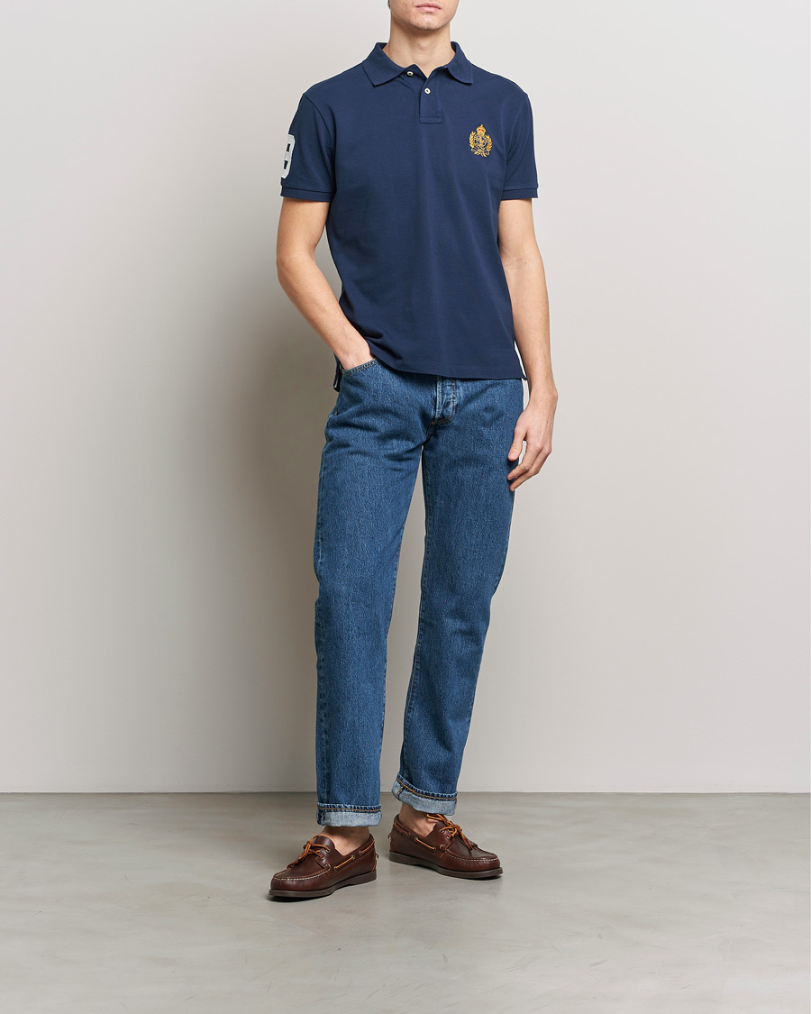 Herre | Polotrøjer | Polo Ralph Lauren | Custom Slim Fit Match Club Polo Newport Navy