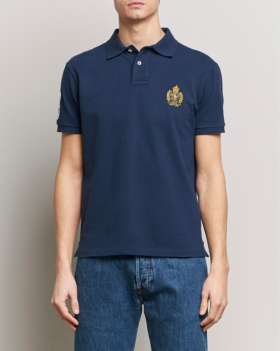 Herre | Polotrøjer | Polo Ralph Lauren | Custom Slim Fit Match Club Polo Newport Navy